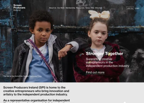 Screen Producers Ireland Website