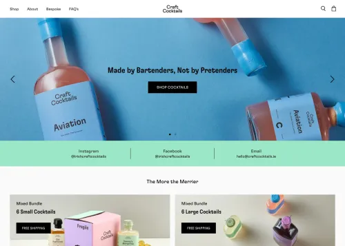 Craft Cocktails Website