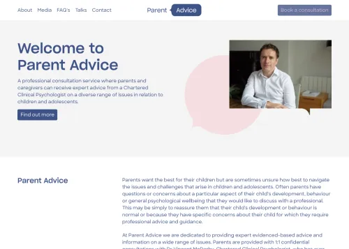 Parent Advice Website
